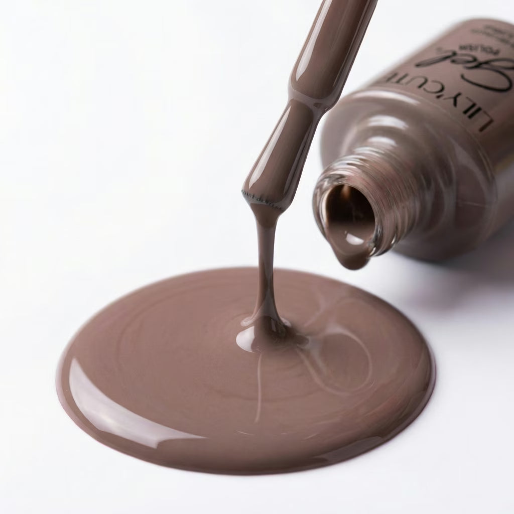 LILYCUTE Cocoa Nail Gel Polish 7ml (X013) UV LED - LILYCUTE - Brush Drip