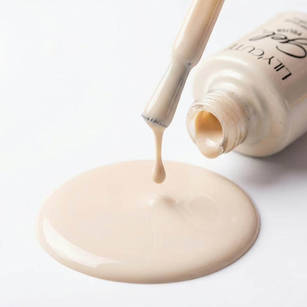 LILYCUTE Cream Blush Nail Gel Polish 7ml (X008) UV LED - LILYCUTE - Brush Drip