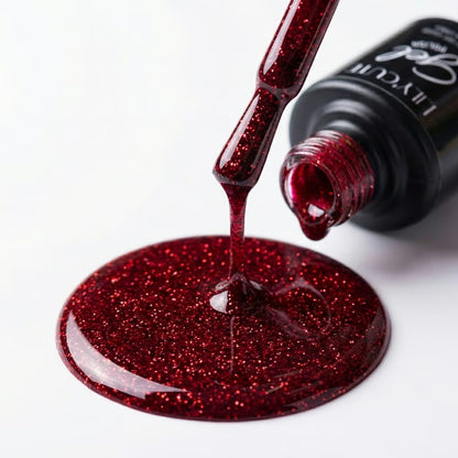 LILYCUTE Crimson Nail Gel Polish 7ml (X113) UV LED - LILYCUTE - Brush Drip