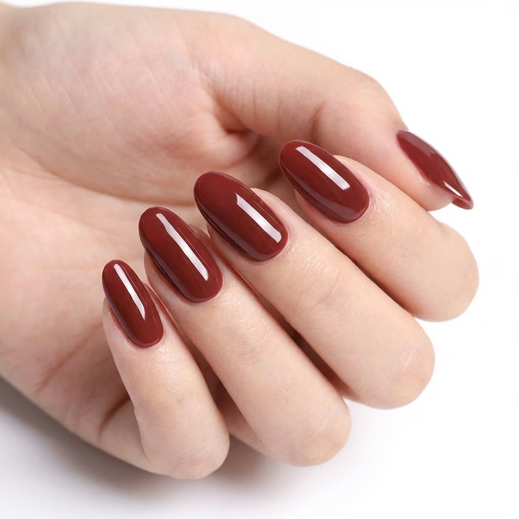 LILYCUTE Deep Rust Nail Gel Polish 7ml (X035) UV LED - LILYCUTE - Hand Swatch