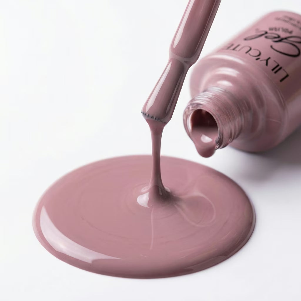 LILYCUTE Dusty Mauve Nail Gel Polish 7ml (X018) UV LED - LILYCUTE - Brush Drip