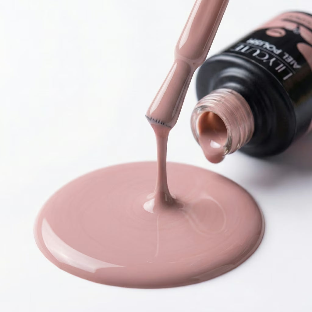 LILYCUTE Dusty Nude Nail Gel Polish 7ml (X015) UV LED - LILYCUTE - Brush Drip