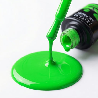 LILYCUTE Electric Green Nail Gel Polish 7ml (X096) UV LED - LILYCUTE - Brush Drip