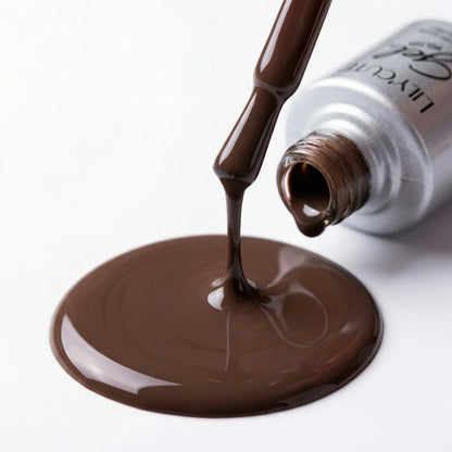 LILYCUTE Espresso Nail Gel Polish 7ml (X024) UV LED - LILYCUTE - Brush Drip