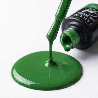 LILYCUTE Forest Green Nail Gel Polish 7ml (X092) UV LED - LILYCUTE - Brush Drip