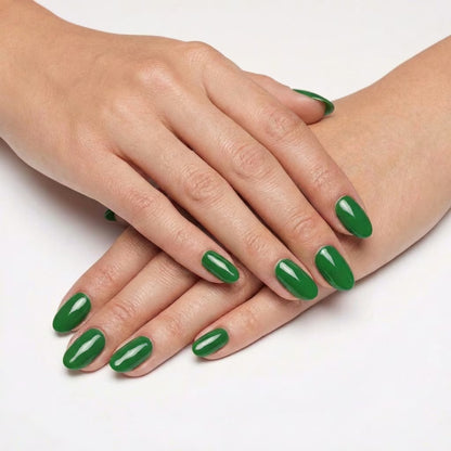 LILYCUTE Forest Green Nail Gel Polish 7ml (X092) UV LED - LILYCUTE - Two Hands Swatch