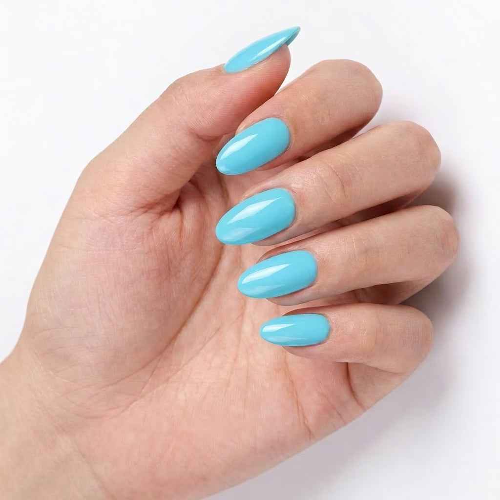 LILYCUTE Gel Polish LC-F048 hand-swatch-curled