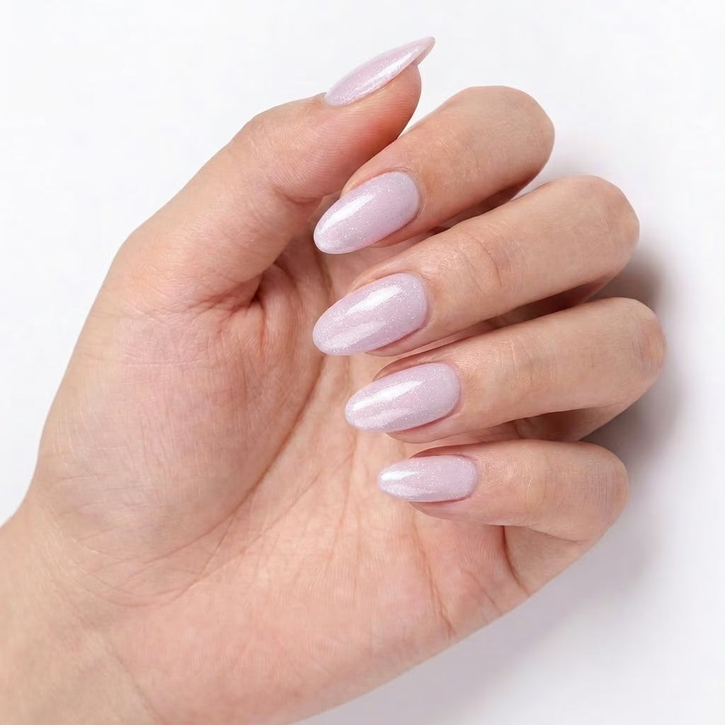LILYCUTE Gel Polish LC-F064 hand-swatch-curled