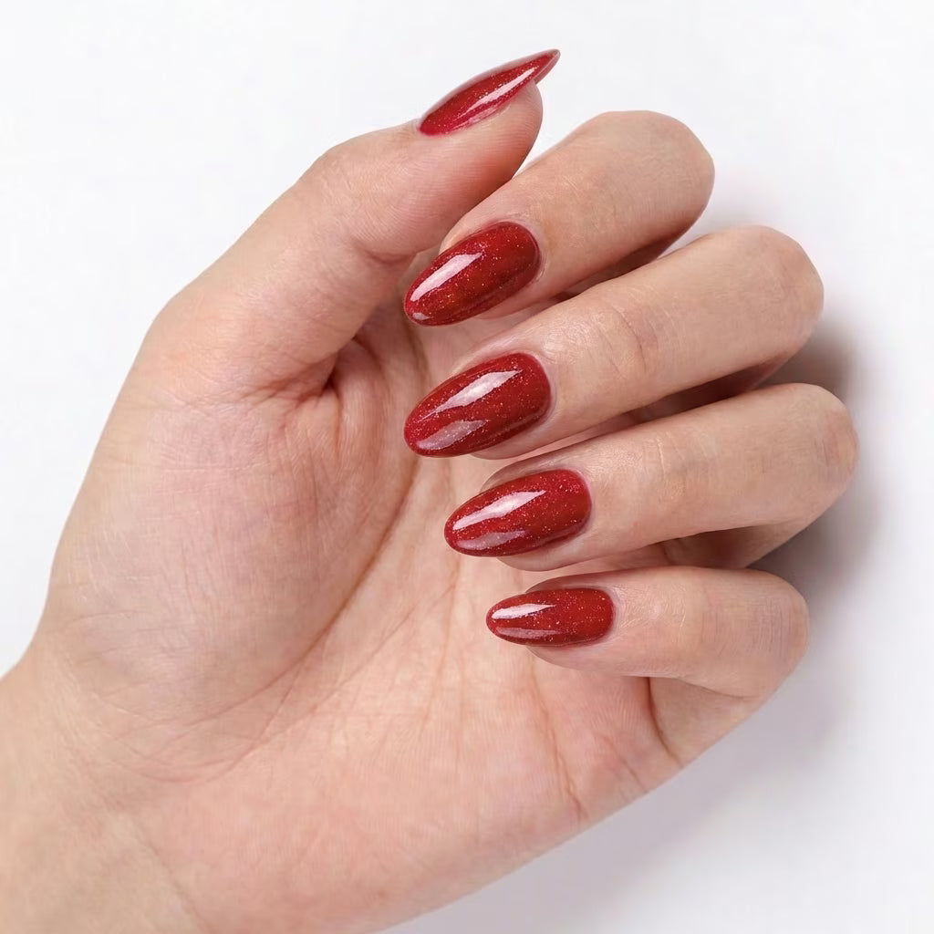 LILYCUTE Gel Polish LC-F127 hand-swatch-curled