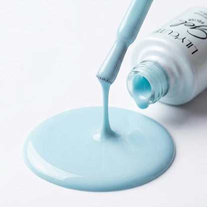 LILYCUTE Ice Blue Nail Gel Polish 7ml (X050) UV LED - LILYCUTE - Brush Drip