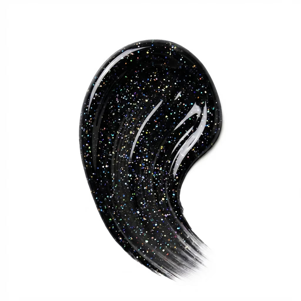 LILYCUTE Jet Black Nail Gel Polish 7ml (X120) UV LED - LILYCUTE - Paint Swatch