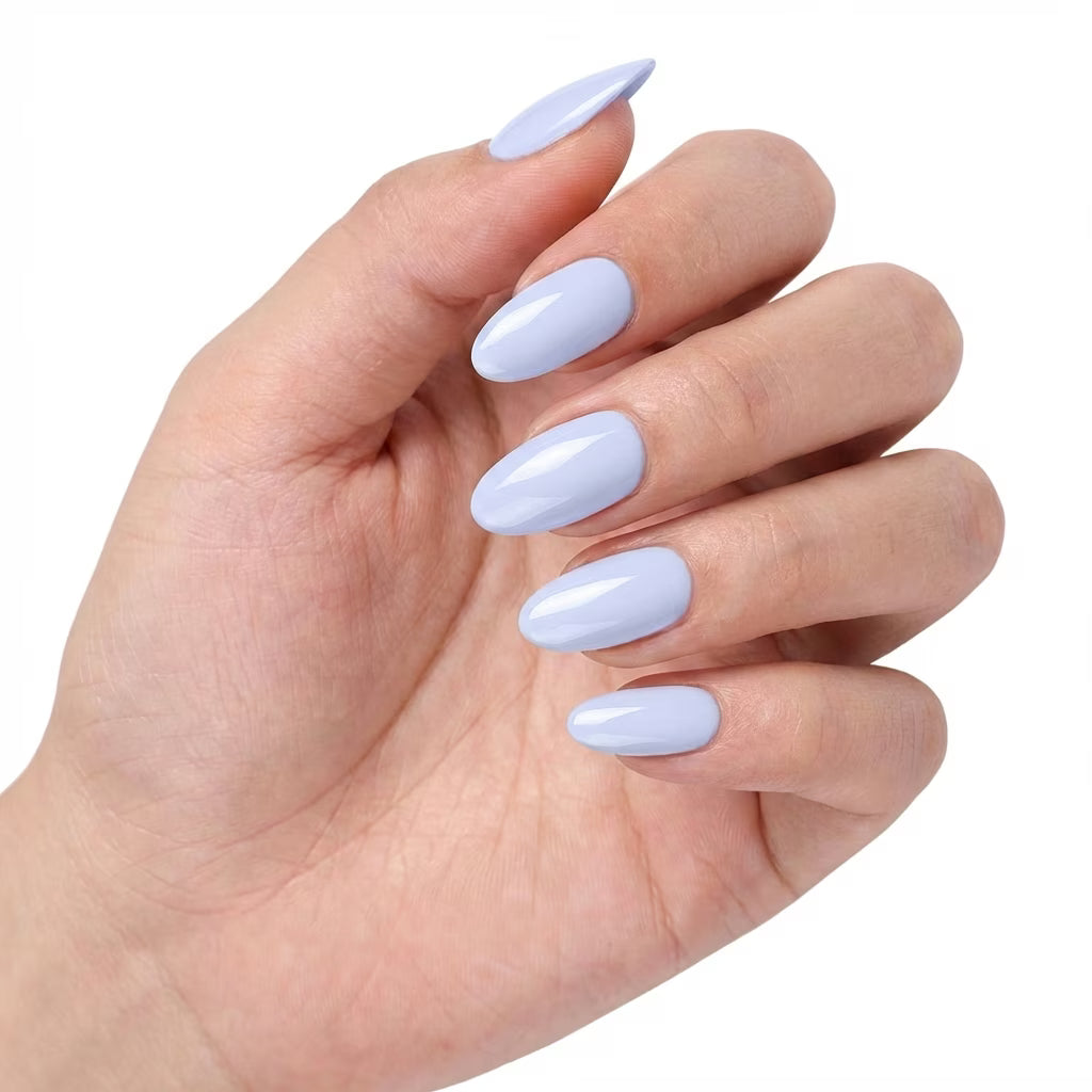 LILYCUTE Lavender Blue Nail Gel Polish 7ml (X052) UV LED - LILYCUTE - Hand Swatch