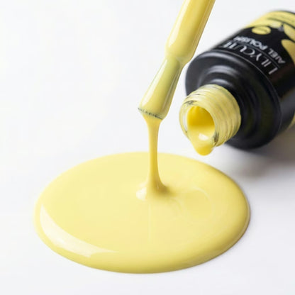 LILYCUTE Lemon Cream Nail Gel Polish 7ml (X078) UV LED - LILYCUTE - Brush Drip