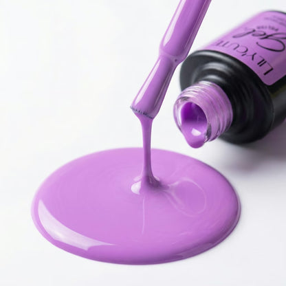 LILYCUTE Light Amethyst Nail Gel Polish 7ml (X062) UV LED - LILYCUTE - Brush Drip