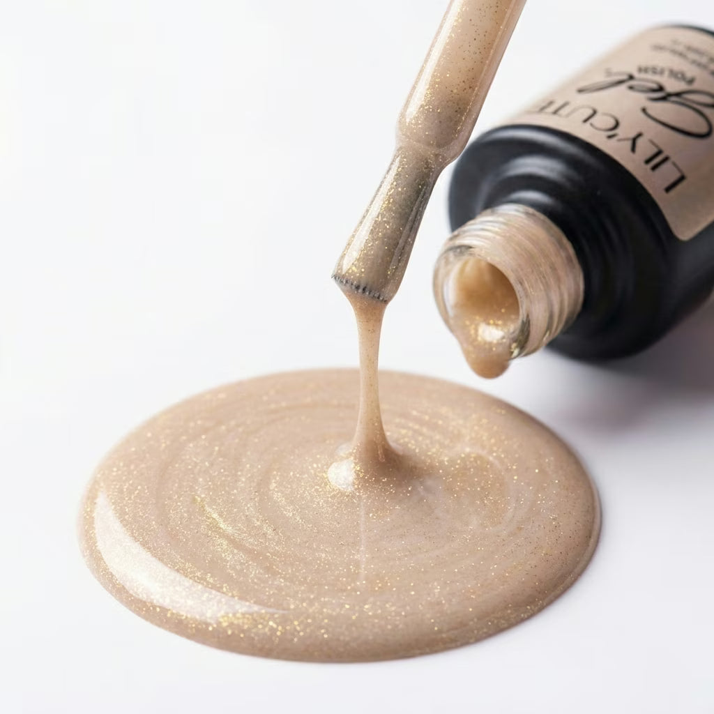 LILYCUTE Light Beige Nail Gel Polish 7ml (X110) UV LED - LILYCUTE - Brush Drip