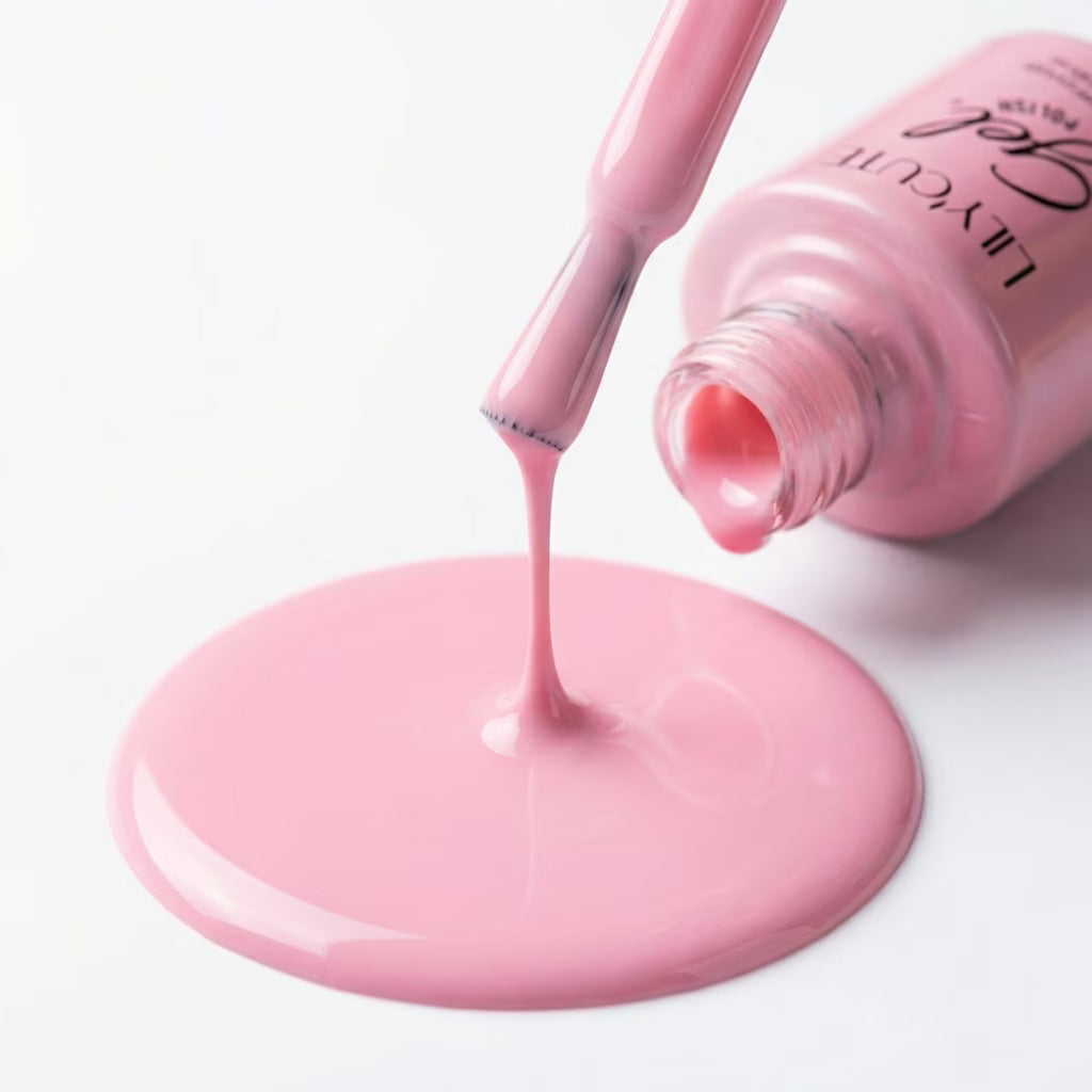LILYCUTE Light Pink Nail Gel Polish 7ml (X070) UV LED - LILYCUTE - Brush Drip