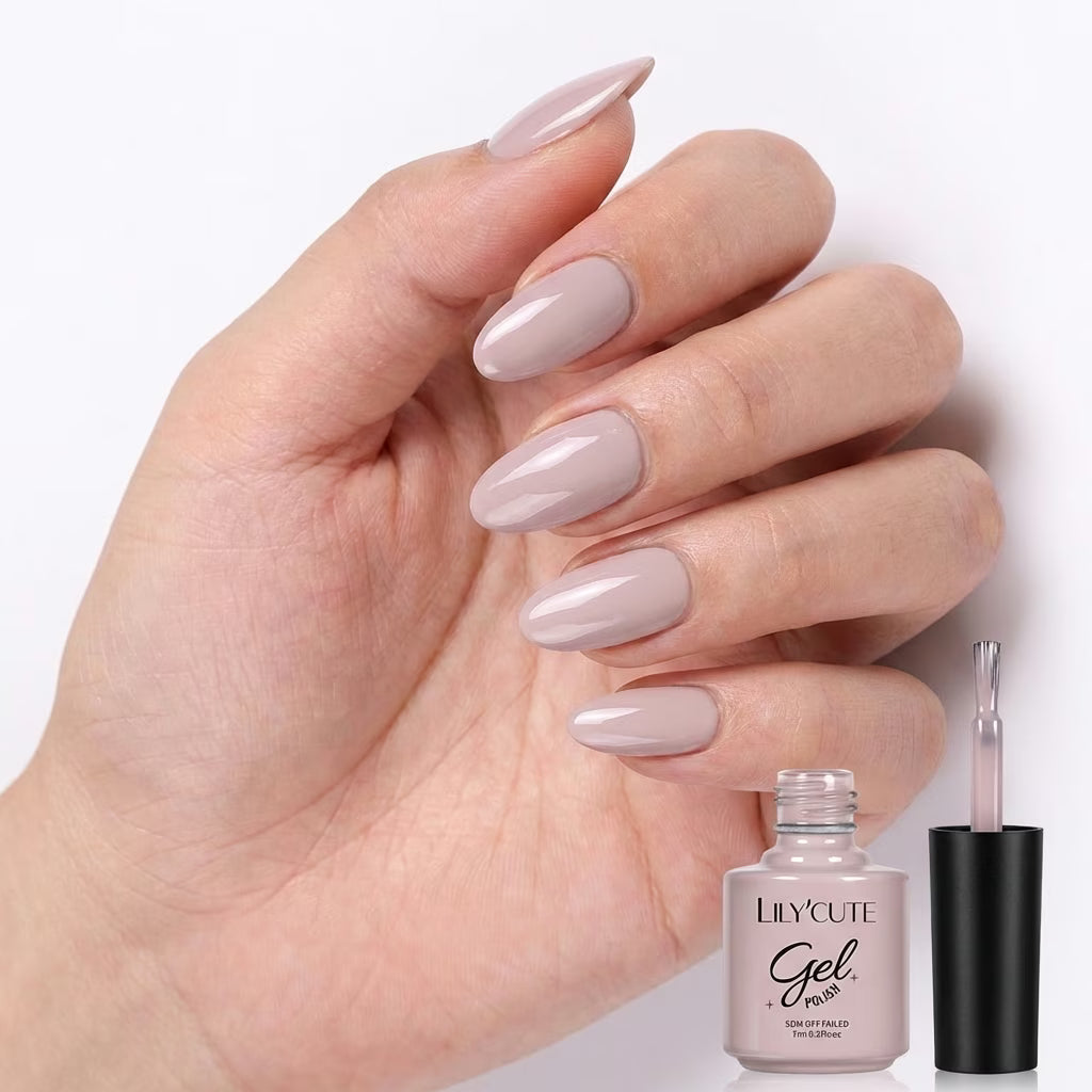 LILYCUTE Mauve Nude Nail Gel Polish 7ml (X016) UV LED - LILYCUTE - Hand Swatch