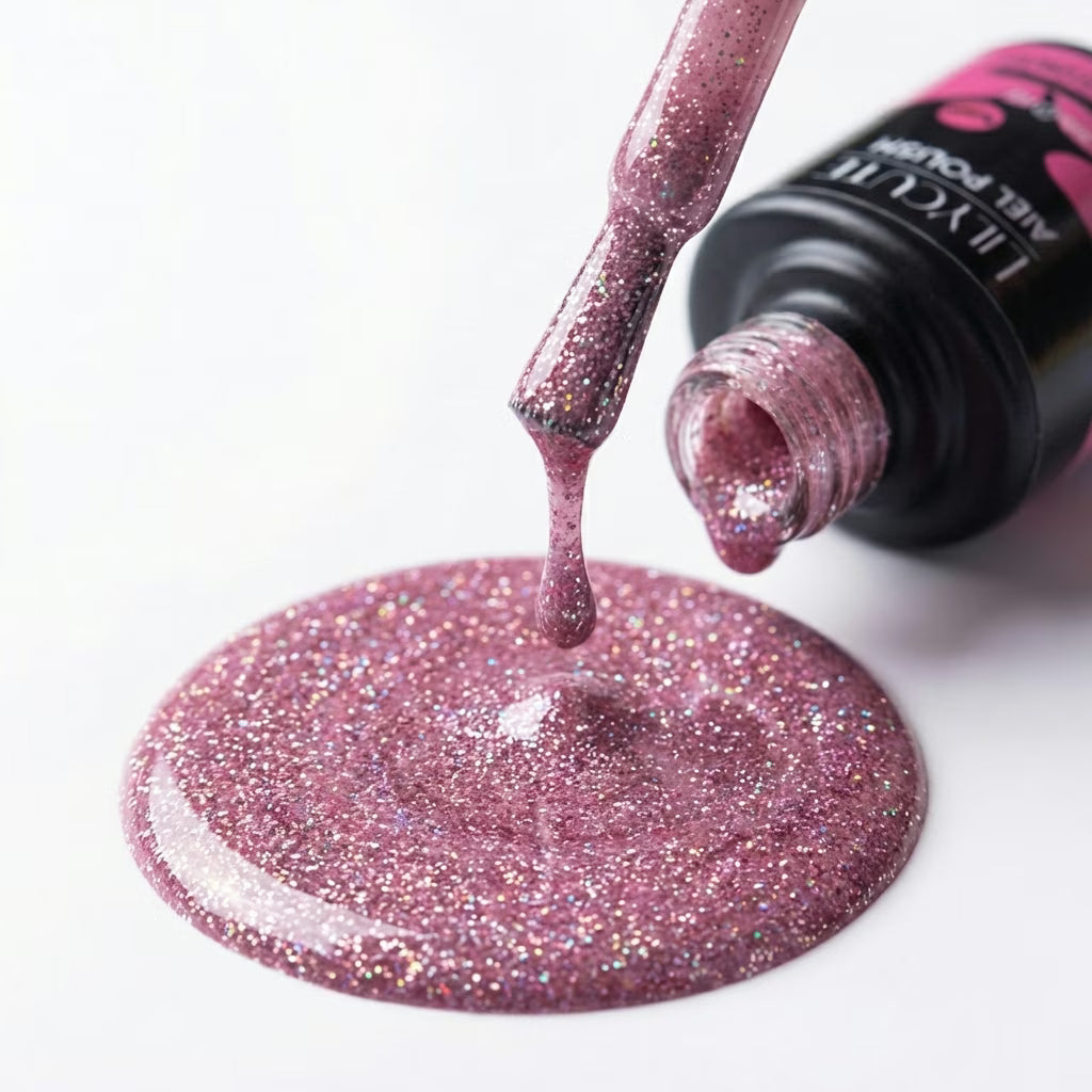 LILYCUTE Mauve Pink Nail Gel Polish 7ml (X116) UV LED - LILYCUTE - Brush Drip