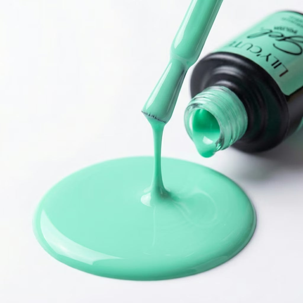 LILYCUTE Mint Green Nail Gel Polish 7ml (X087) UV LED - LILYCUTE - Brush Drip