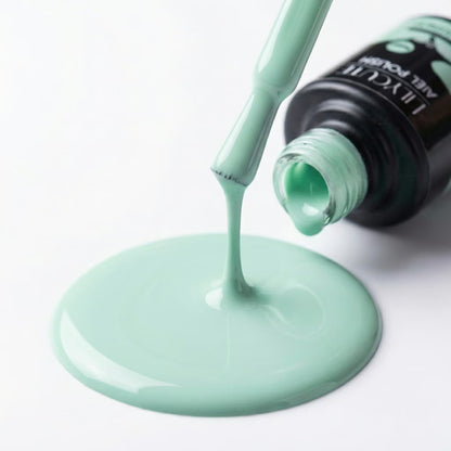 LILYCUTE Mint White Nail Gel Polish 7ml (X051) UV LED - LILYCUTE - Brush Drip