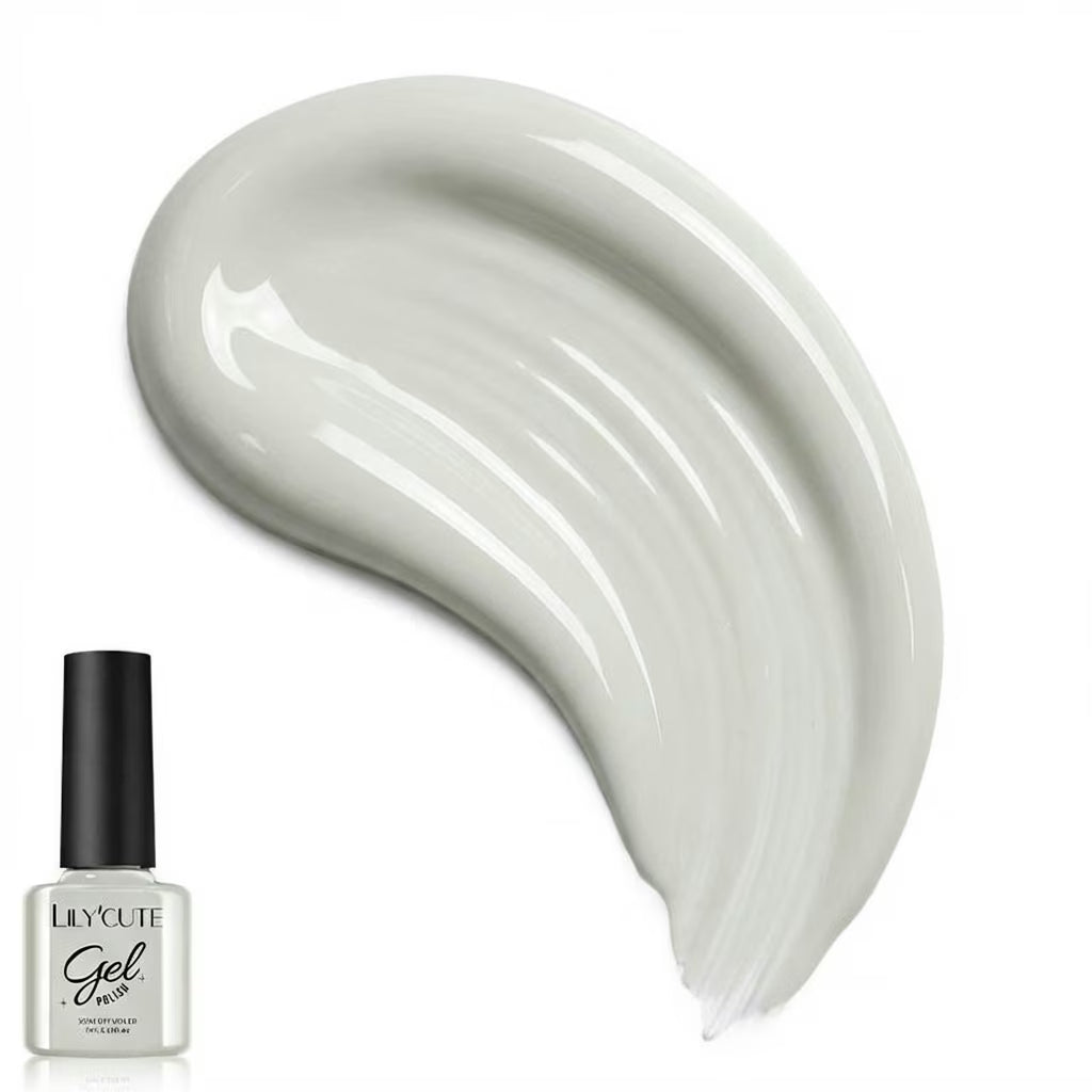 LILYCUTE Mint White Nail Gel Polish 7ml (X051) UV LED - LILYCUTE - Paint Swatch