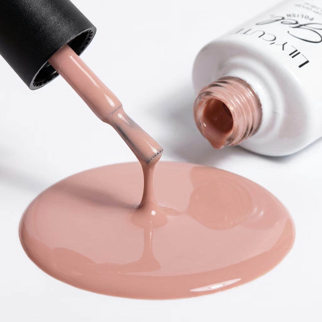 LILYCUTE Nude Pink Nail Gel Polish 7ml (X005) UV LED - LILYCUTE - Brush Drip