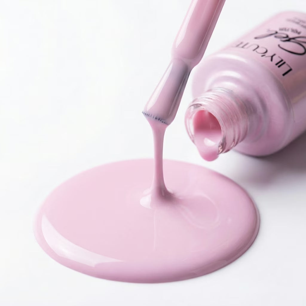 LILYCUTE Pale Pink Nail Gel Polish 7ml (X073) UV LED - LILYCUTE - Brush Drip