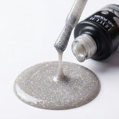 LILYCUTE Pearl Gray Nail Gel Polish 7ml (X117) UV LED - LILYCUTE - Brush Drip