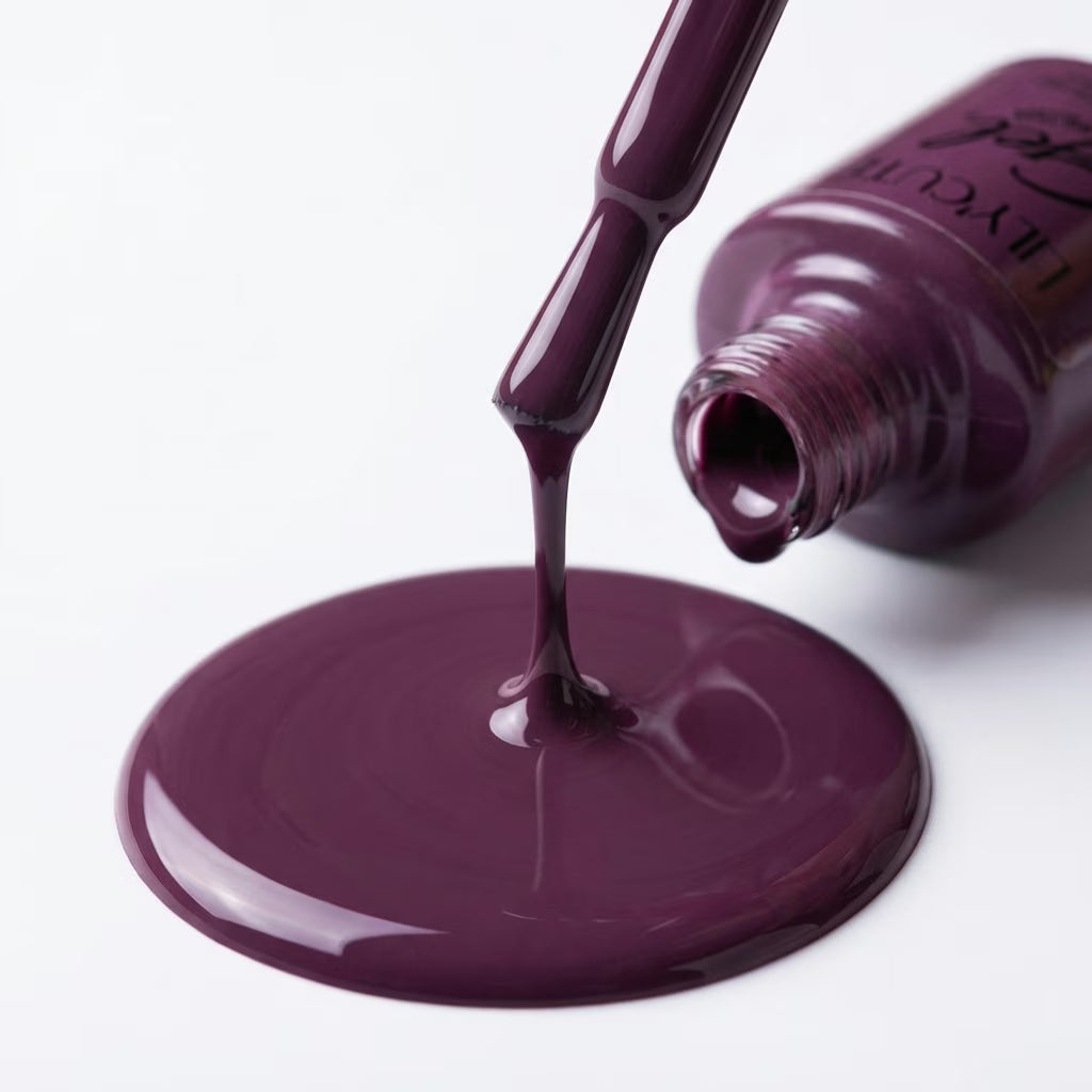 LILYCUTE Plum Nail Gel Polish 7ml (X041) UV LED - LILYCUTE - Brush Drip