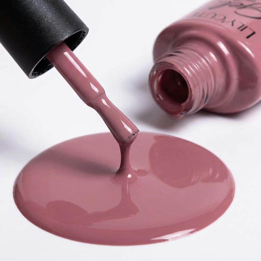 LILYCUTE Rose Mauve Nail Gel Polish 7ml (X019) UV LED - LILYCUTE - Brush Drip