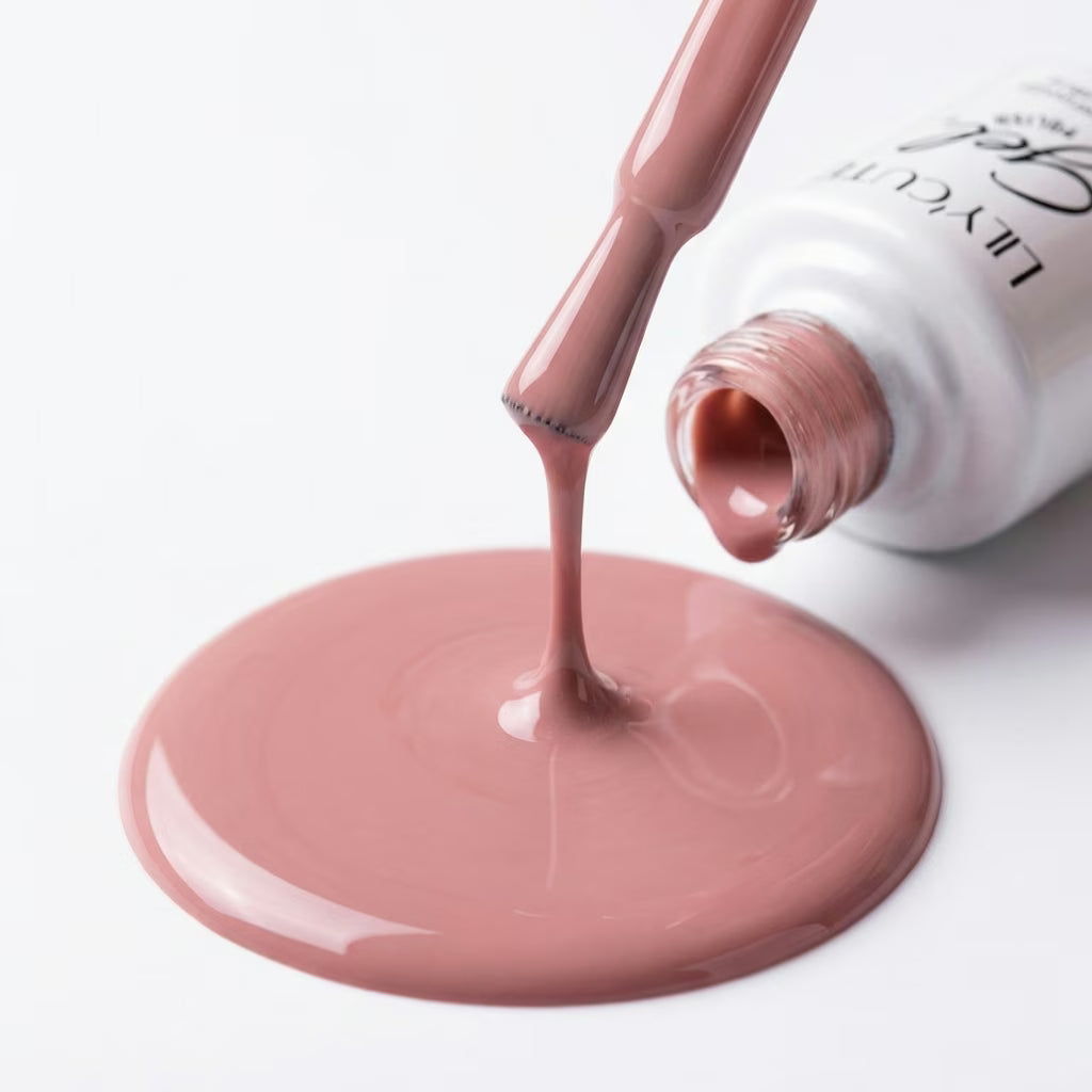 LILYCUTE Rose Nude Nail Gel Polish 7ml (X006) UV LED - LILYCUTE - Brush Drip
