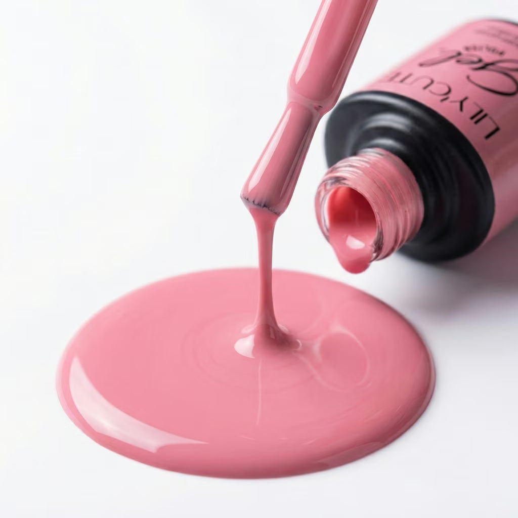 LILYCUTE Rose Pink Nail Gel Polish 7ml (X072) UV LED - LILYCUTE - Brush Drip