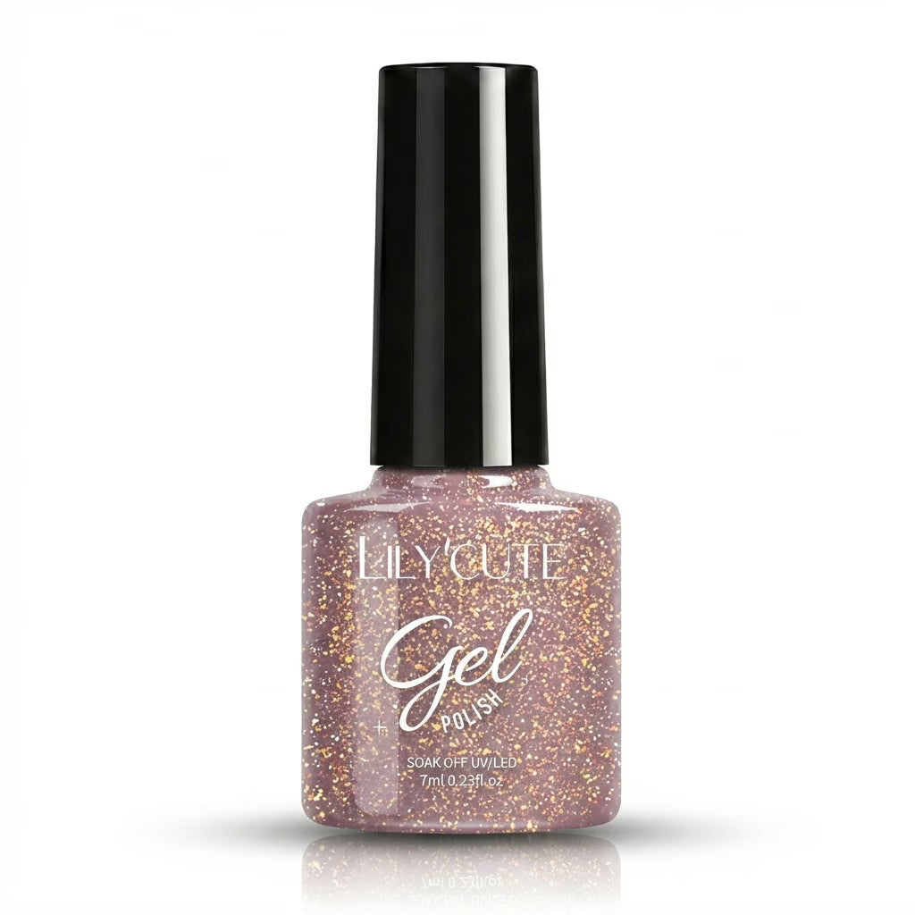 LILYCUTE Rosy Brown Soak Off Gel Nail Polish 7ml (X112) UV LED Bottle