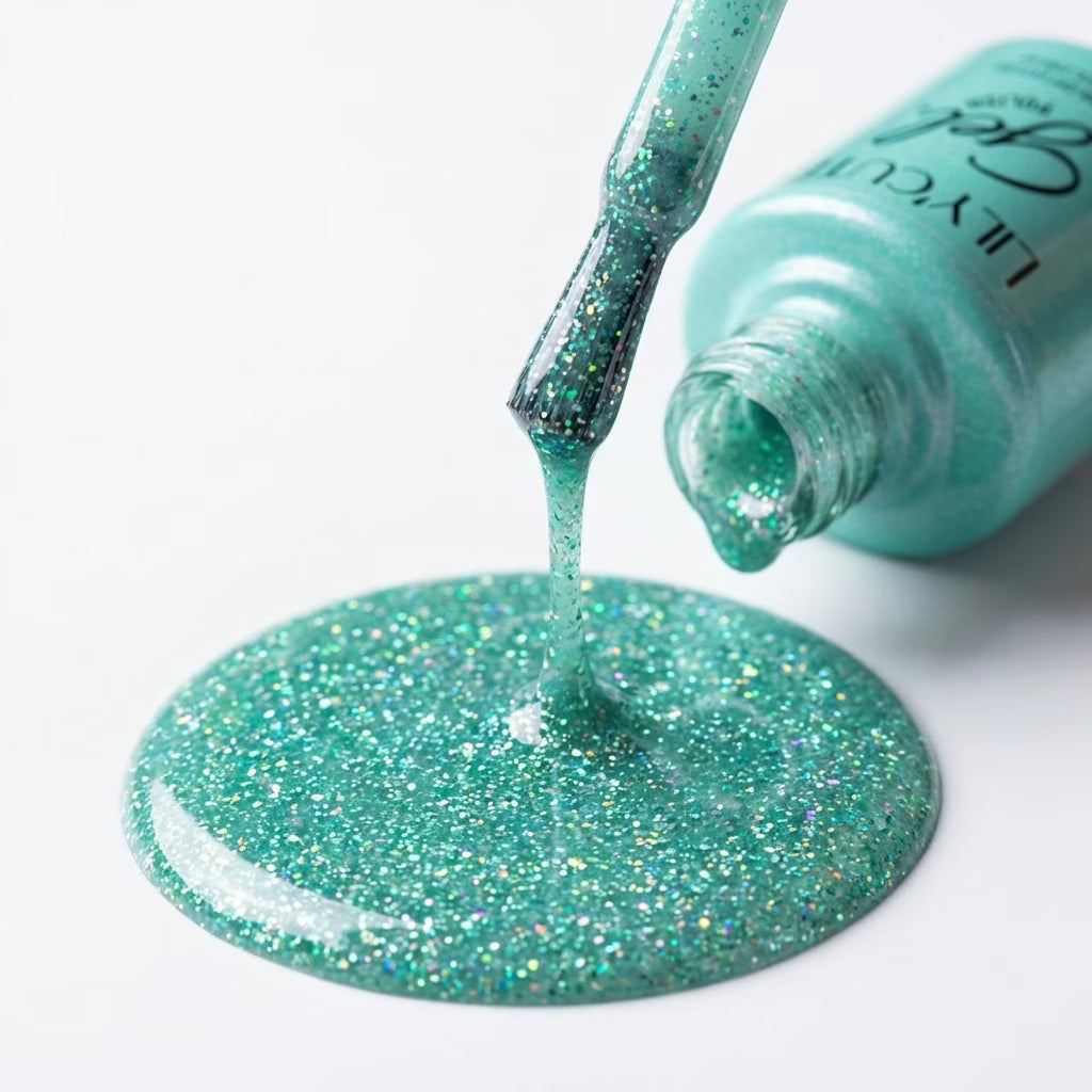 LILYCUTE Seafoam Nail Gel Polish 7ml (X118) UV LED - LILYCUTE - Brush Drip