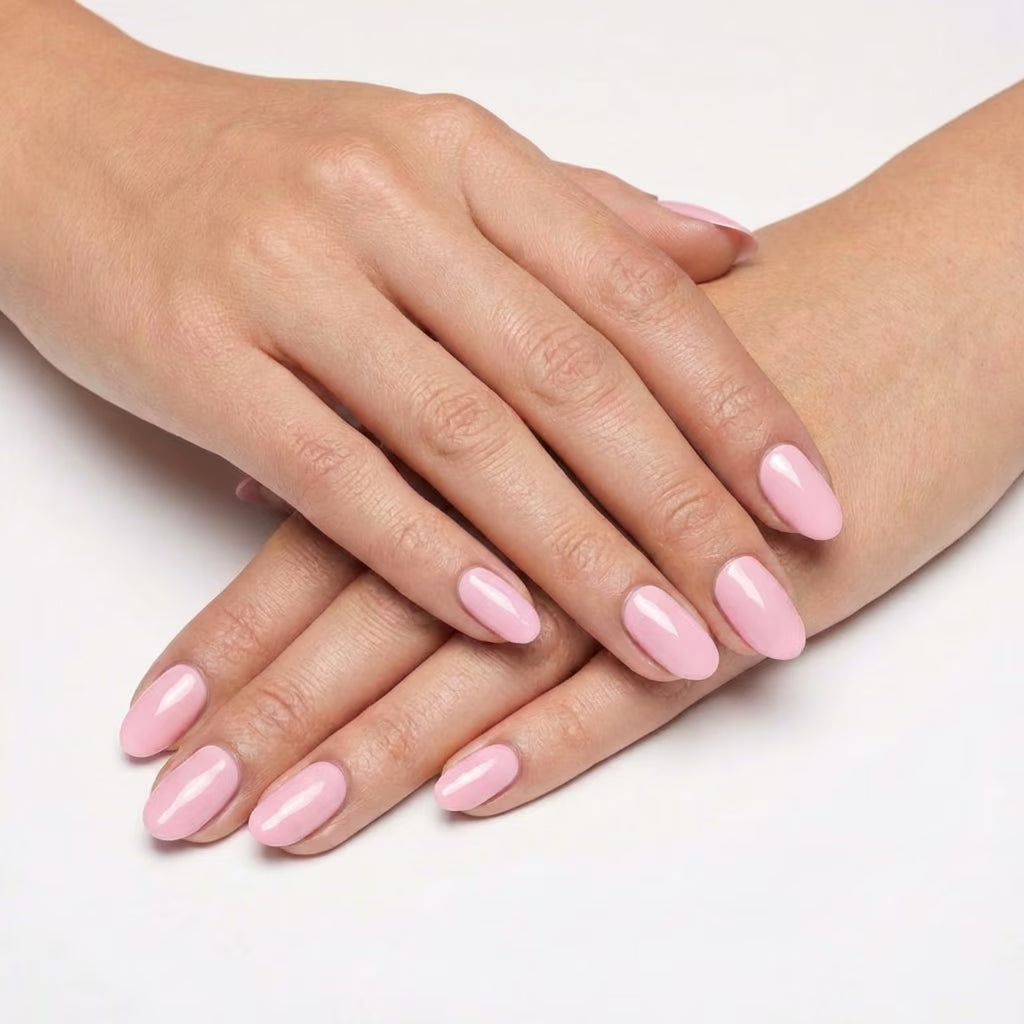 LILYCUTE Shell Pink Nail Gel Polish 7ml (X071) UV LED - LILYCUTE - Two Hands Swatch