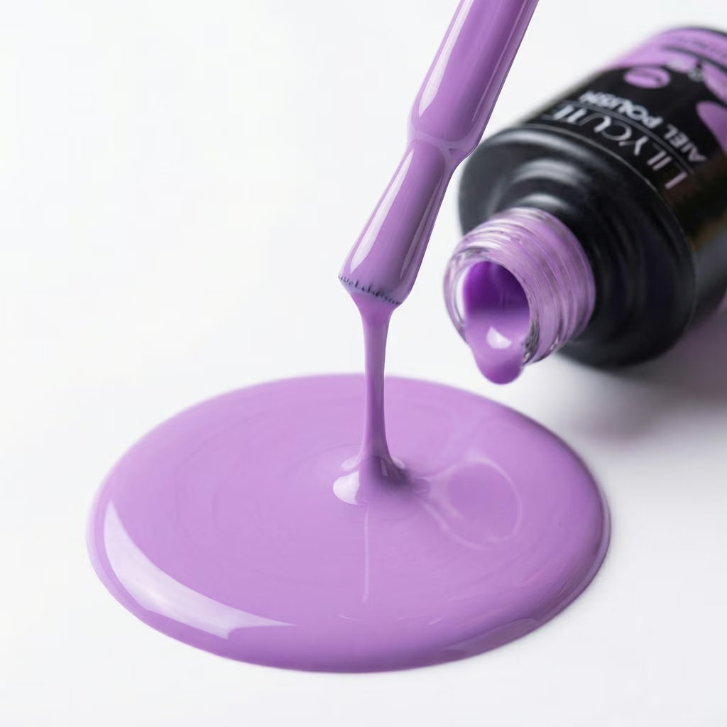 LILYCUTE Soft Lavender Nail Gel Polish 7ml (X058) UV LED - LILYCUTE - Brush Drip