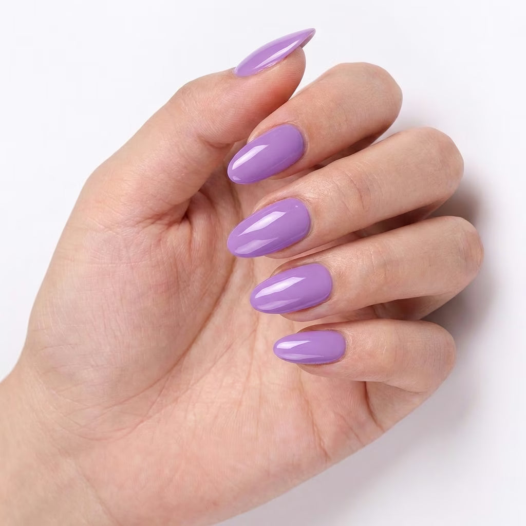 LILYCUTE Soft Lavender Nail Gel Polish 7ml (X058) UV LED - LILYCUTE - Hand Swatch