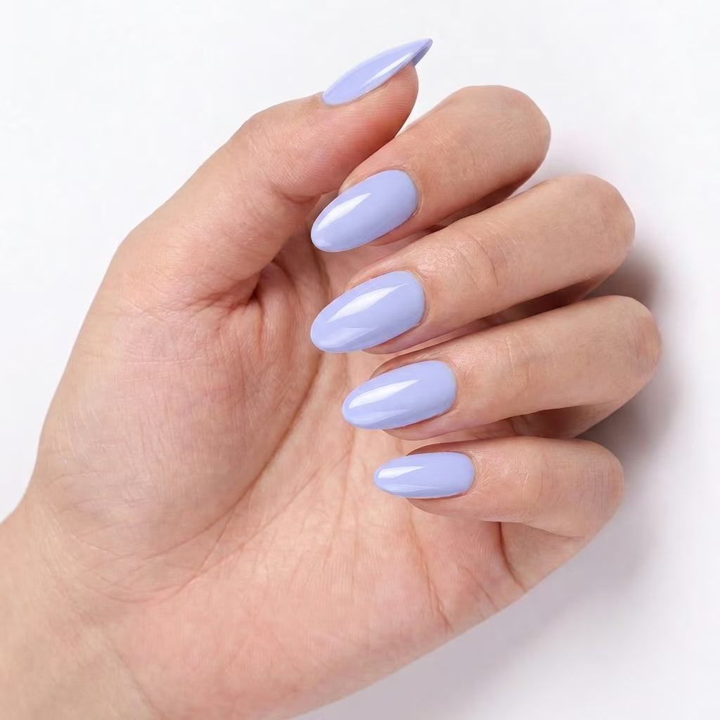 LILYCUTE Soft Periwinkle Nail Gel Polish 7ml (X055) UV LED - LILYCUTE - Hand Swatch