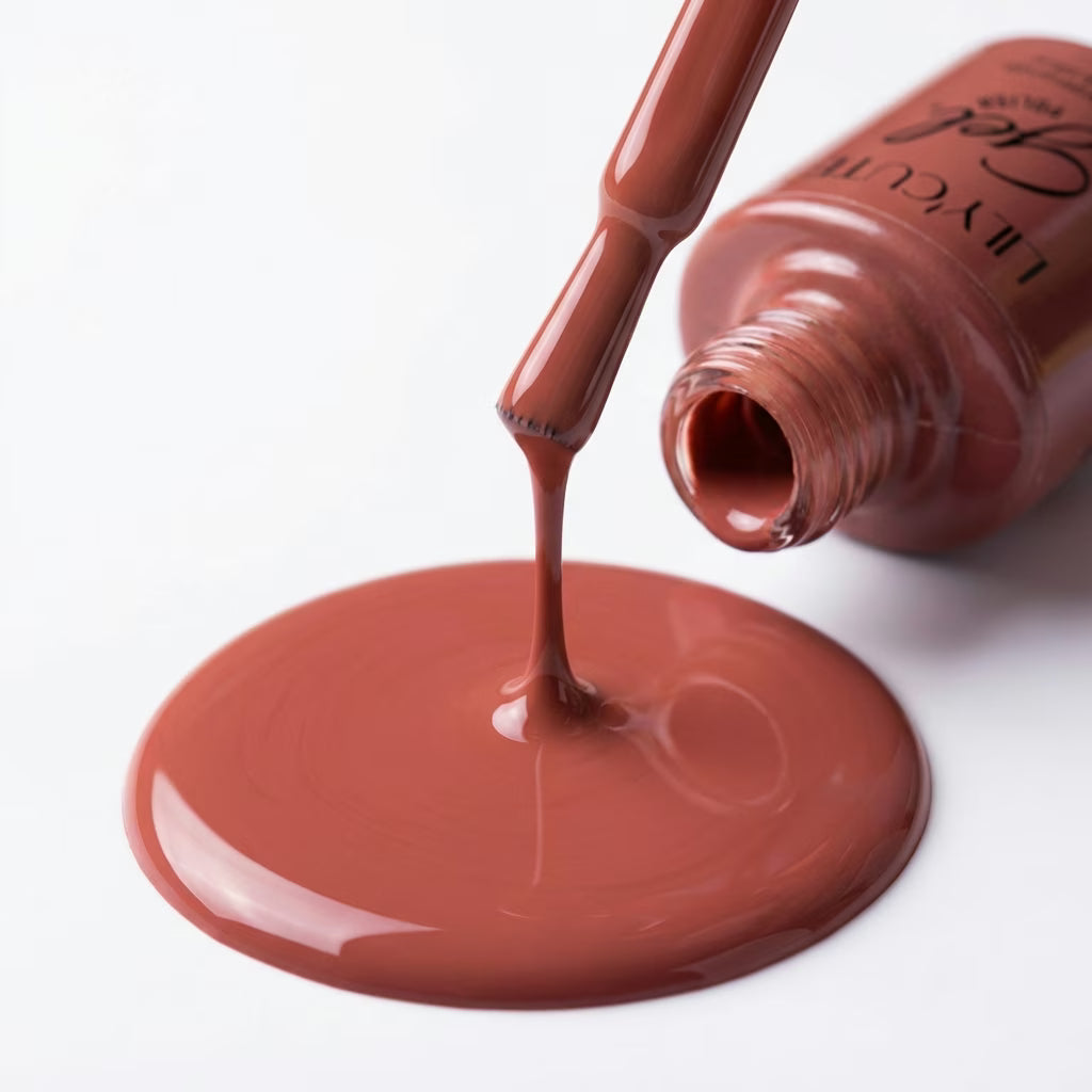 LILYCUTE Terracotta Nail Gel Polish 7ml (X020) UV LED - LILYCUTE - Brush Drip