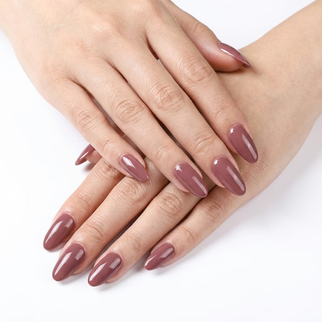 LILYCUTE Terracotta Nail Gel Polish 7ml (X020) UV LED - LILYCUTE - Two Hands Swatch