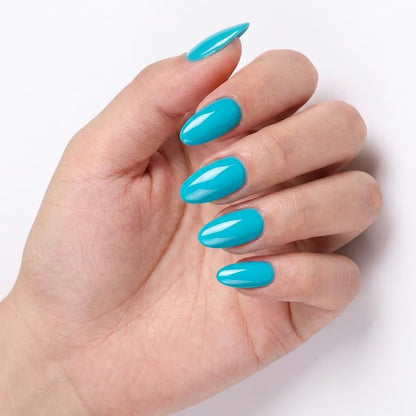 LILYCUTE Turquoise Blue Nail Gel Polish 7ml (X084) UV LED - LILYCUTE - Hand Swatch