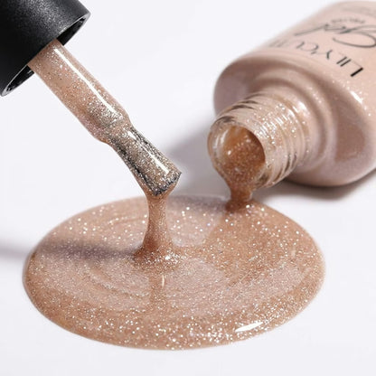 LILYCUTE Warm Beige Nail Gel Polish 7ml (X122) UV LED - LILYCUTE - Brush Drip