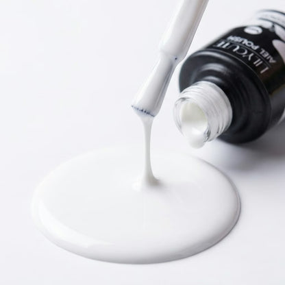 LILYCUTE White Nail Gel Polish 7ml (X002) UV LED - LILYCUTE - Brush Drip